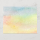 Carte de Faire-part de déplacement de tournesol bu (Dos)