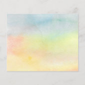 Carte de Faire-part de déplacement des cactus budg (Dos)