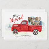 Carte de Faire-part de déplacement du changement d (Devant / Derrière)