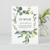 Carte de Faire-part de déplacement écologique mini (Debout devant)