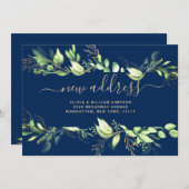 Carte de Faire-part de déplacement écologique mini (Devant / Derrière)