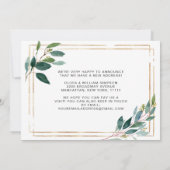 Carte de Faire-part de déplacement écologique mini (Dos)