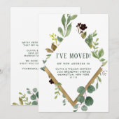 Carte de Faire-part de déplacement écologique mini (Devant / Derrière)