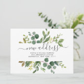 Carte de Faire-part de déplacement écologique mini (Debout devant)