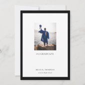 Carte de Faire-part de diplôme de la photo du cadr (Devant)