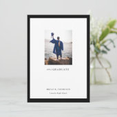 Carte de Faire-part de diplôme de la photo du cadr (Debout devant)