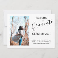 Carte de Faire-part de diplôme de photographie pan