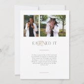 Carte de Faire-part de diplôme en sciences infirmi (Dos)