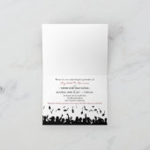 Carte de Faire-part de diplôme tourbillonnant-Q (m (Intérieur)