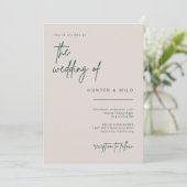 Carte de Faire-part de Faire-part de mariage de sc (Debout devant)