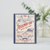 Carte de faire-part de funérailles pour ancien com (Debout devant)