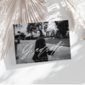 Carte de Faire-part de graduation de script rebond