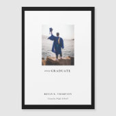 Carte de Faire-part de graduation du cadre de la g (Devant)
