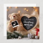 Carte de Faire-part de grossesse de Noël (Devant / Derrière)