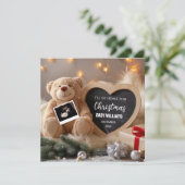 Carte de Faire-part de grossesse de Noël (Debout devant)