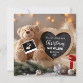 Carte de Faire-part de grossesse de Noël (Devant)