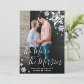 Carte de Faire-part de grossesse de Noël (Debout devant)