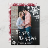 Carte de Faire-part de grossesse de Noël (Devant / Derrière)