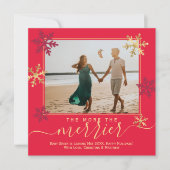 Carte de Faire-part de grossesse de Noël (Devant)