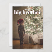 Carte de Faire-part de grossesse de Noël Big Broth (Devant)