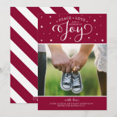 Carte de Faire-part de grossesse de Noël de canneb (Devant / Derrière)