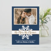 Carte de Faire-part de grossesse de Noël de la Mar (Debout devant)