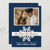 Carte de Faire-part de grossesse de Noël de la Mar (Devant / Derrière)