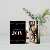 Carte de Faire-part de grossesse de Noël Photo d'o (Debout devant)