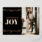 Carte de Faire-part de grossesse de Noël Photo d'o (Recto)