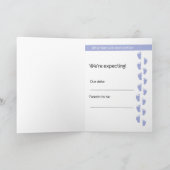 carte de faire-part de grossesse de pattes de pitt (Intérieur)