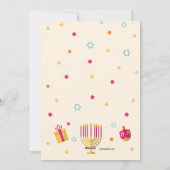 Carte de Faire-part de grossesse Hanoukka (Dos)