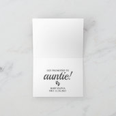 Carte de Faire-part de grossesse meilleure soeur (Intérieur)