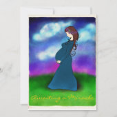 Carte de Faire-part de grossesse "Patience" (Devant)