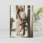 Carte de faire-part de grossesse personnalisée|nou (Debout devant)