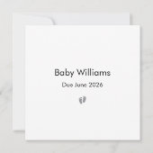 Carte de Faire-part de grossesse simple Grandma (Dos)