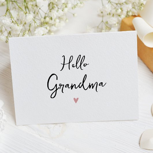 Carte de Faire-part de grossesse simple Grandma