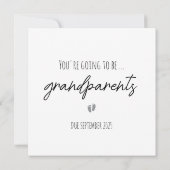 Carte de Faire-part de grossesse simple pour grand (Dos)