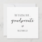 Carte de Faire-part de grossesse simple pour grand (Dos)