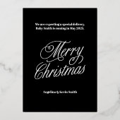 Carte de Faire-part de grossesse supplémentaire ce (Verso)