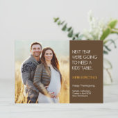 Carte de Faire-part de grossesse Thanksgiving (Debout devant)