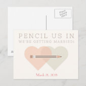 Carte de faire-part de mariage (Devant / Derrière)