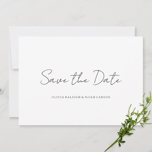Carte de faire-part de mariage à date limite éléga