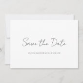 Carte de faire-part de mariage à date limite éléga (Devant)