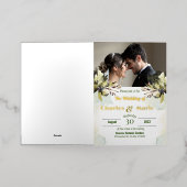 Carte de Faire-part de mariage à huile pliée (Mise à l'extérieur)