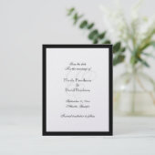 Carte de faire-part de mariage à monogramme avec b (Debout devant)