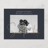 carte de faire-part de mariage à photo et écriture (Devant)