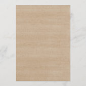 Carte de Faire-part de mariage agricole rustique (Dos)