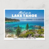 Carte de faire-part de mariage au lac Tahoe (Devant)
