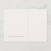 Carte de faire-part de mariage avec chevron gris (Dos)