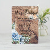 CARTE DE FAIRE-PART DE MARIAGE DE BOOTS RUSTIQUES (Debout devant)